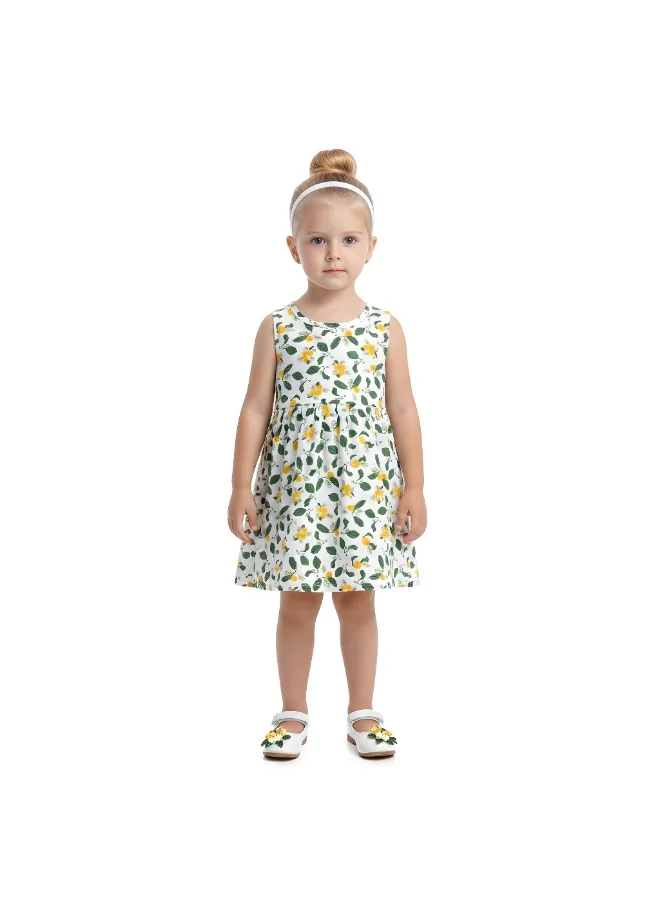 Bidani Amira Printed Lemon Casual Dress